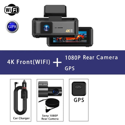 DriveGuard Ultra 4K Smart Dash Cam