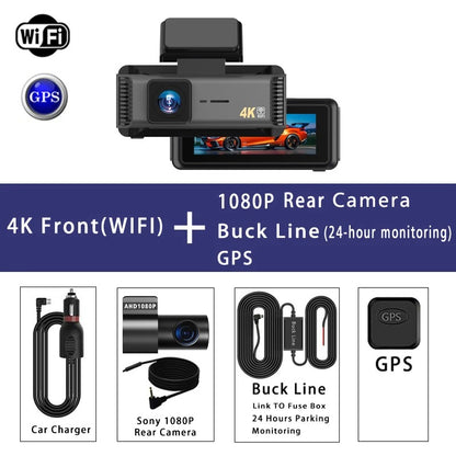 DriveGuard Ultra 4K Smart Dash Cam