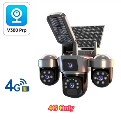 SolarGuard 360™ Pro Triple-Lens Security Camera