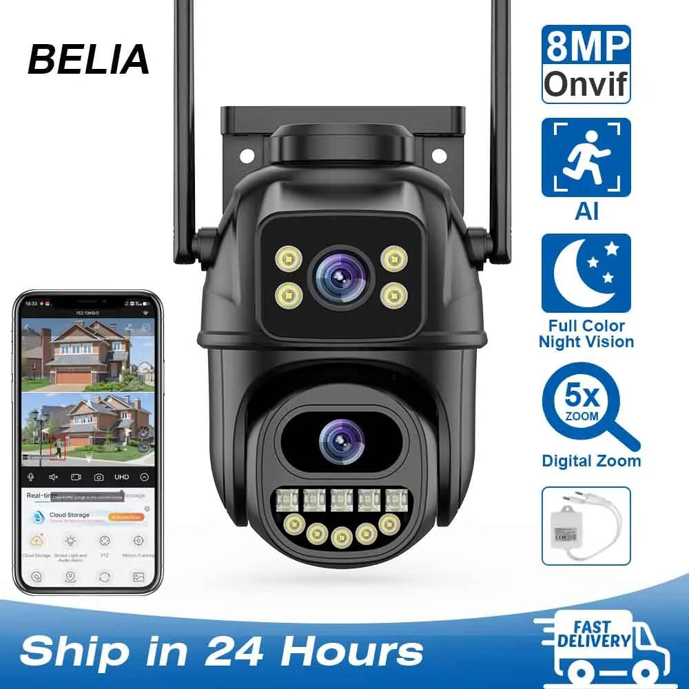 AegisVision™ 8MP Dual-Lens SmartGuard PTZ Camera