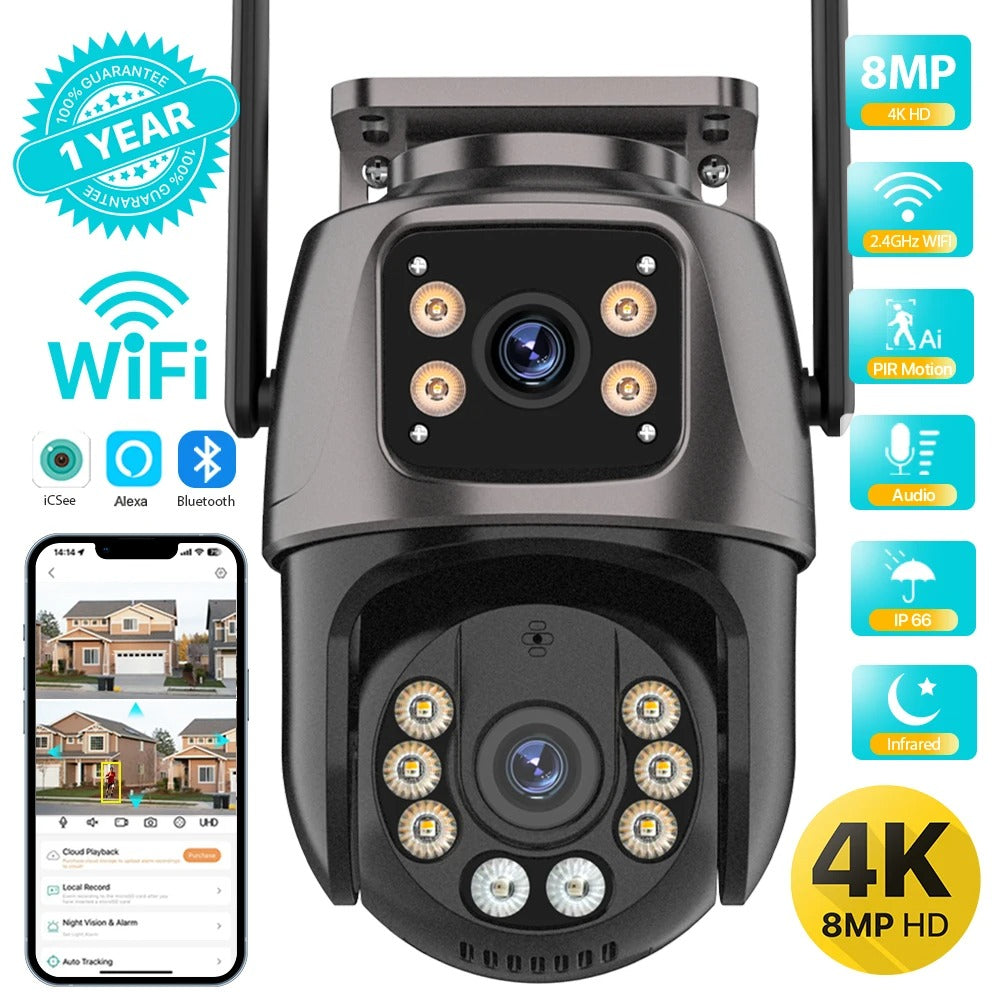 AegisVision™ 8MP DualSight AI Security Camera