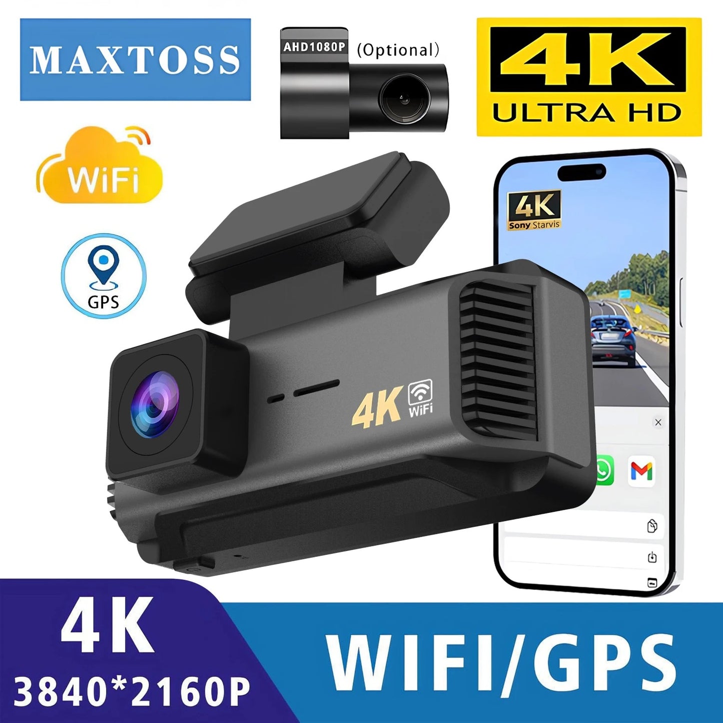 DriveGuard Ultra 4K Smart Dash Cam