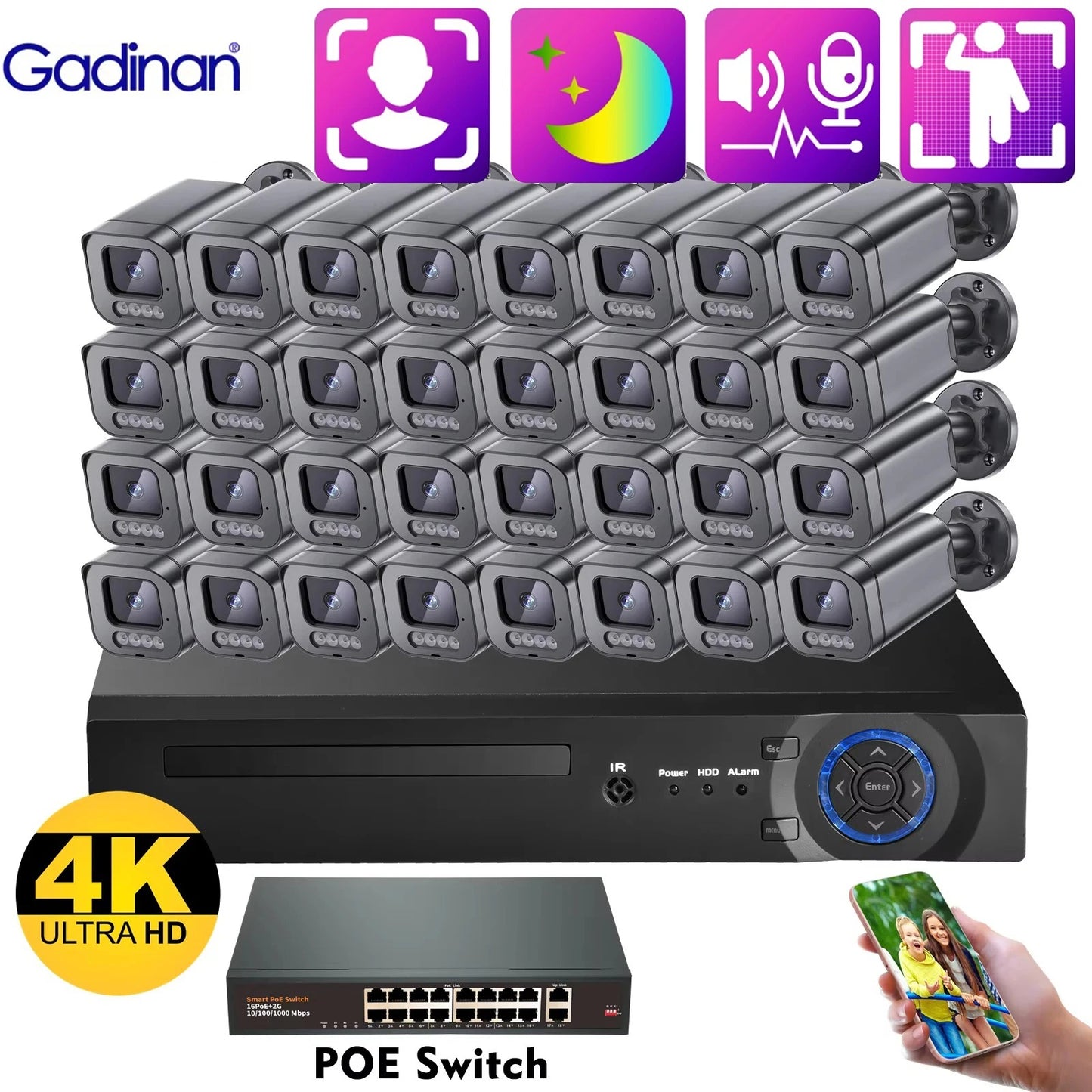 NovaGuard 32X Ultra 4K Smart Security System