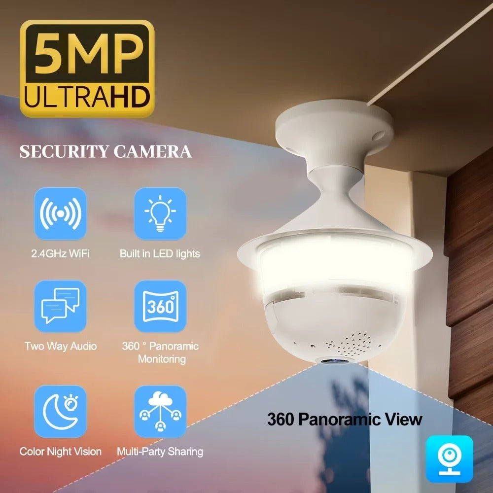 LumaGuard 360™ Smart Bulb Security Camera