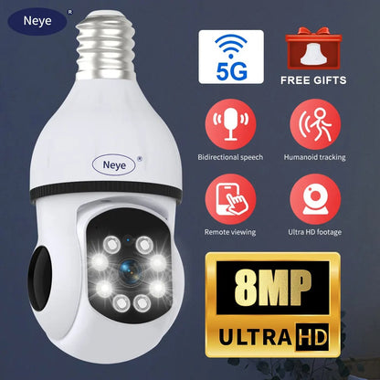 LumaGuard 360 AI Bulb Cam
