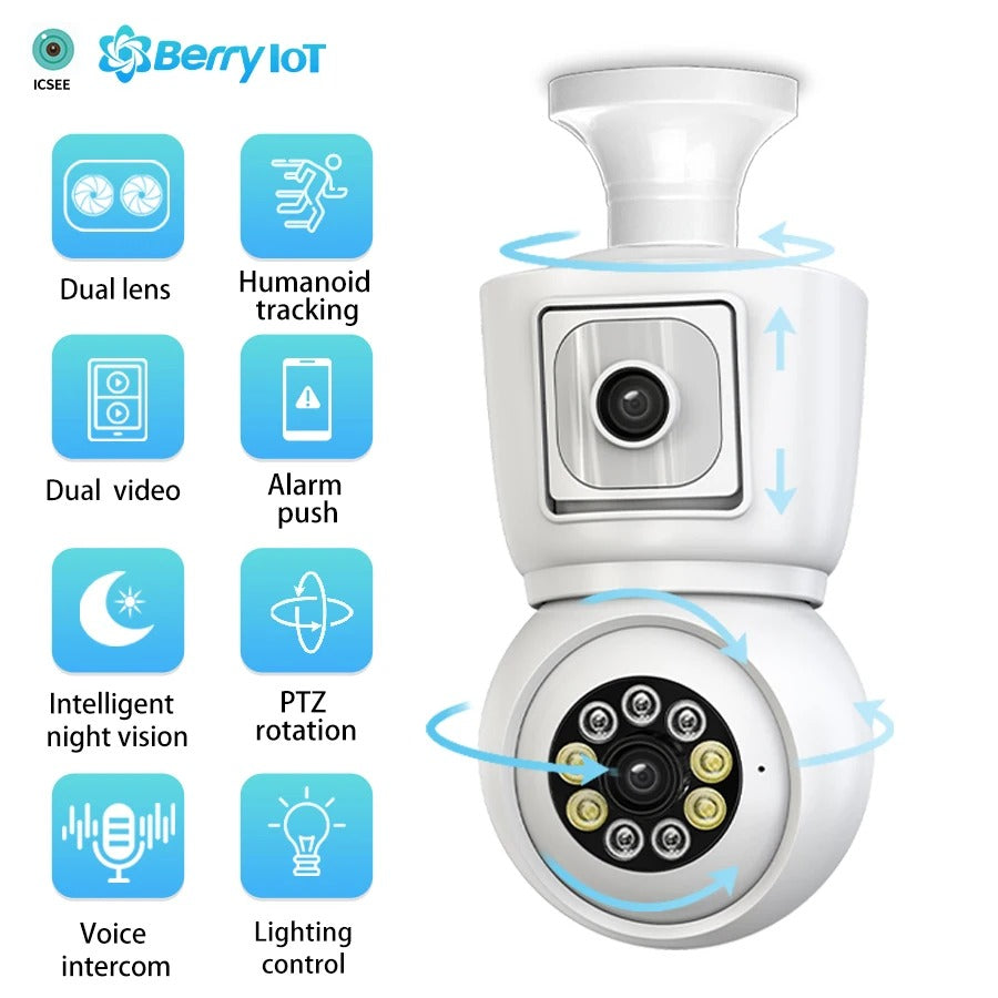 LumiGuard DuoView™ Smart Bulb Camera