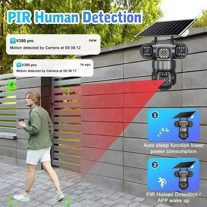 TriGuard SolarVision 8K AI Security Camera
