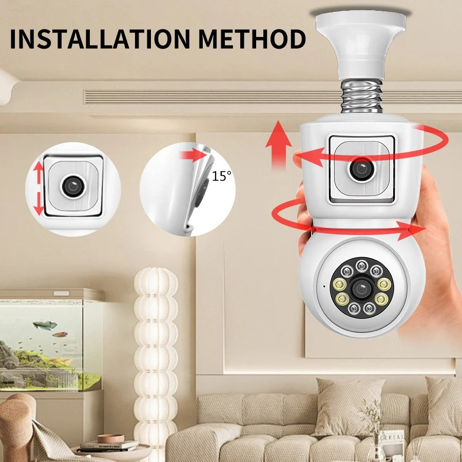 LumiGuard DuoView™ Smart Bulb Camera
