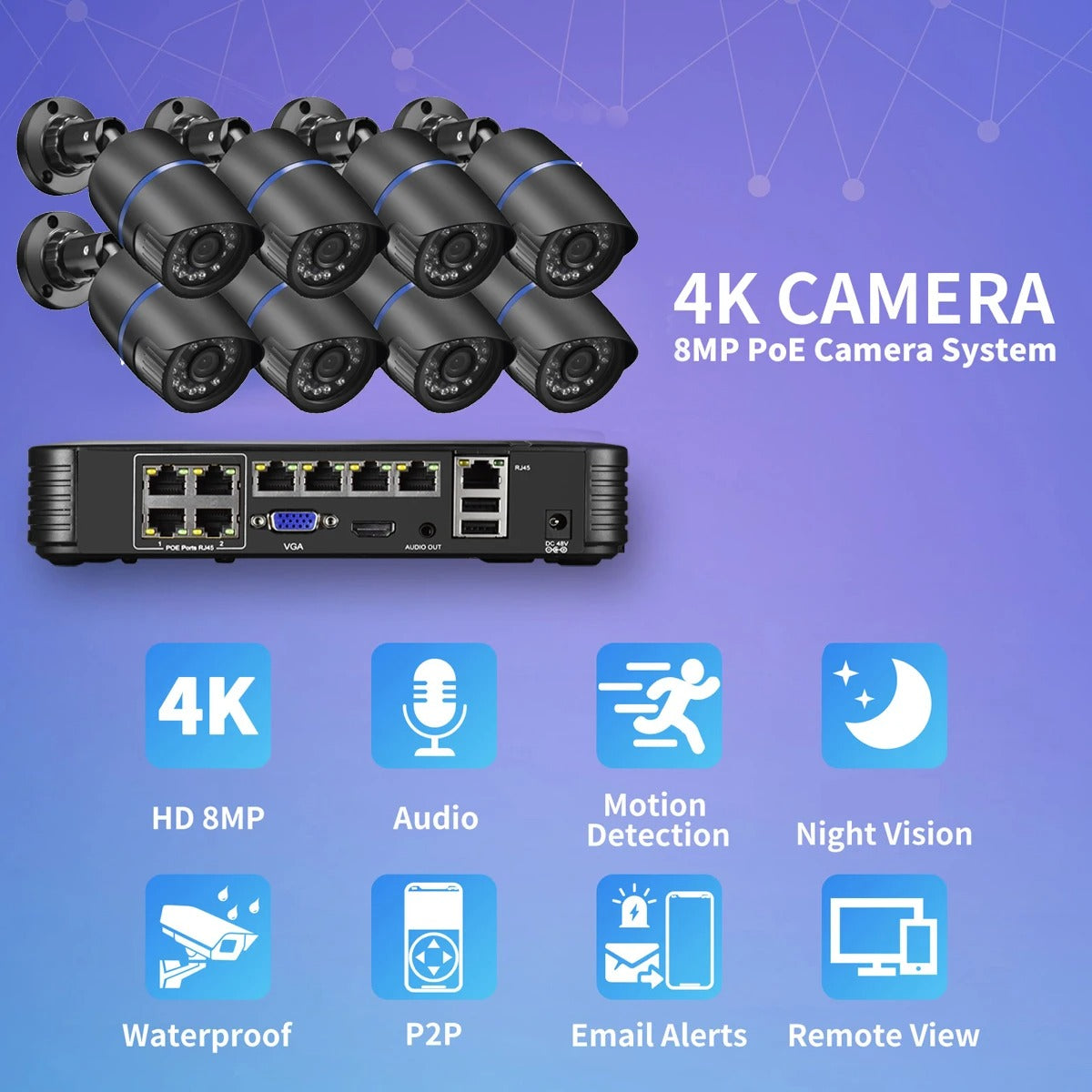 entraGuard AI 8MP Smart Surveillance System