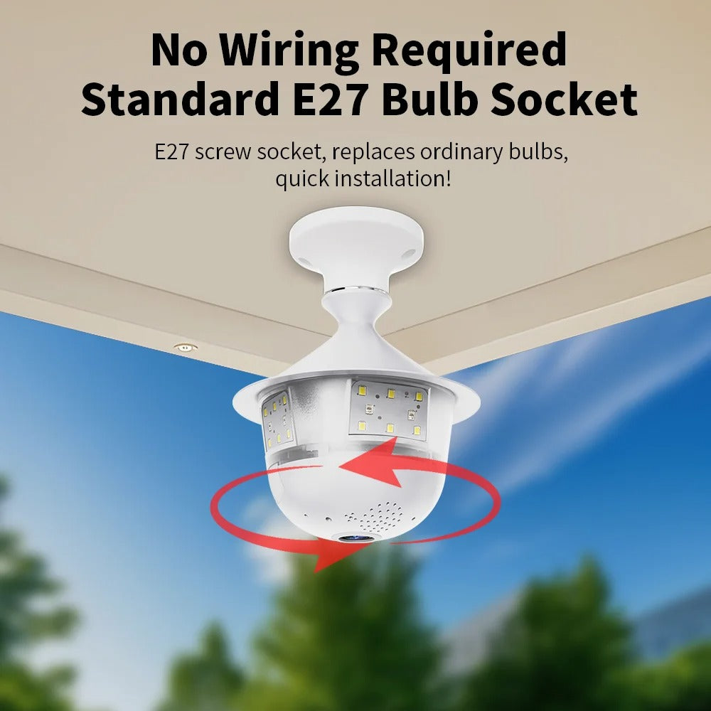 LumaGuard 360™ Smart Bulb Security Camera