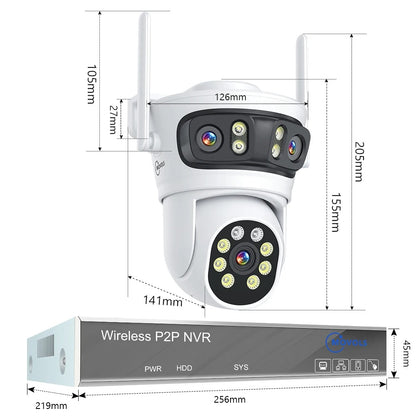 Movols TriGuard AI 6MP 3-Lens Smart PTZ Security System