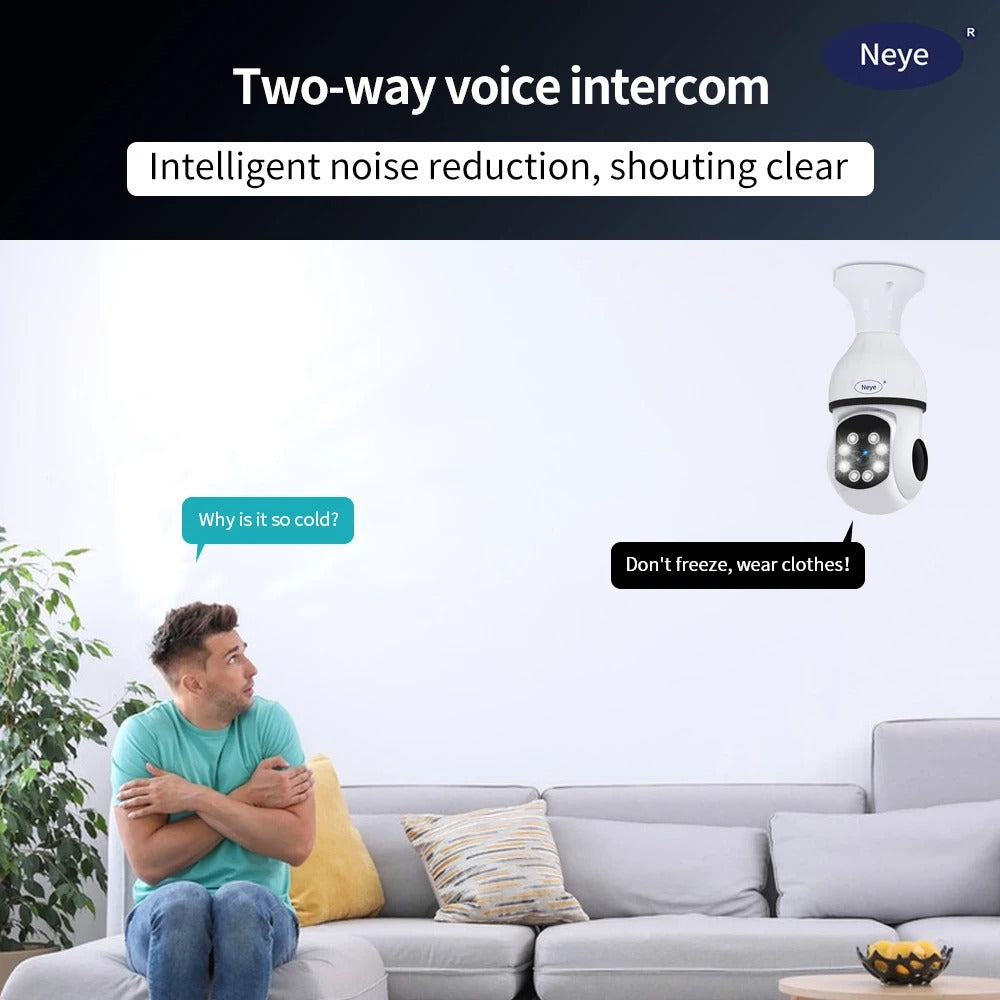 LumaGuard 360 AI Bulb Cam