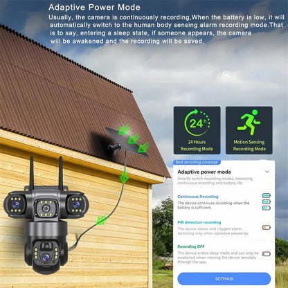 TriGuard SolarVision 8K AI Security Camera
