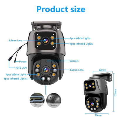 Vigilix DualSight Pro 6MP POE Security System