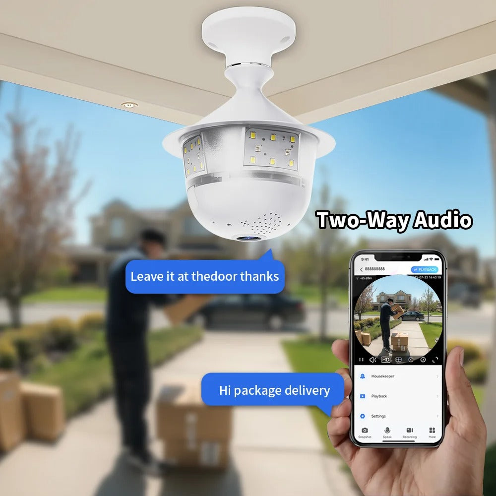 LumaGuard 360™ Smart Bulb Security Camera