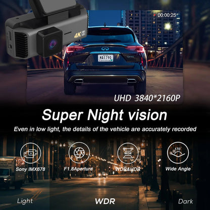 DriveGuard Ultra 4K Smart Dash Cam