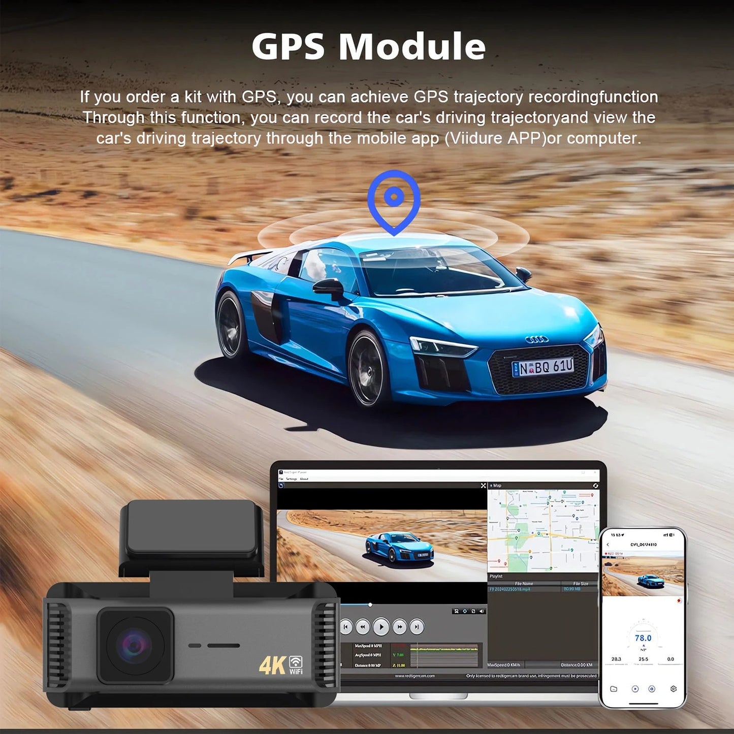 DriveGuard Ultra 4K Smart Dash Cam