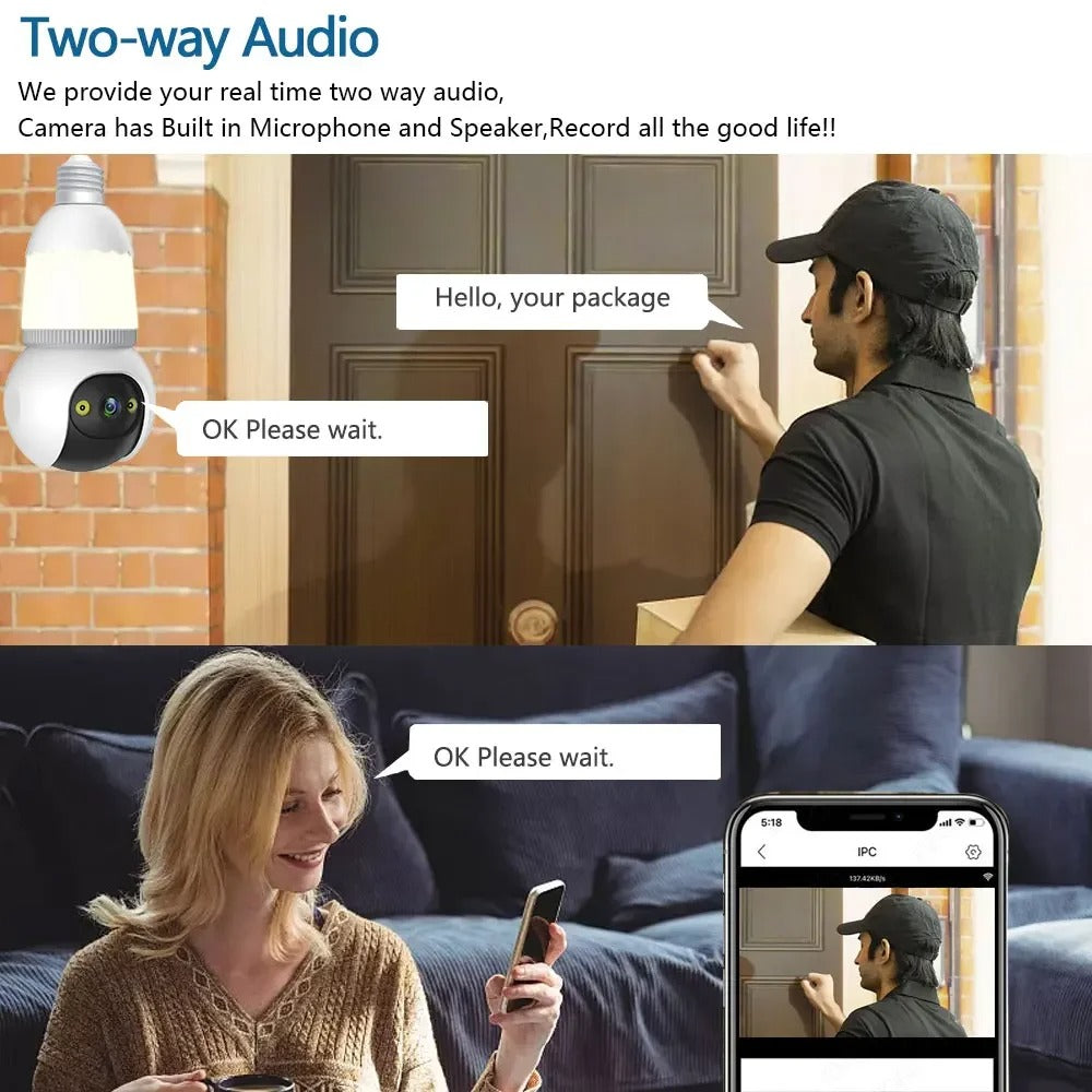 LumaGuard 360 Smart Bulb Cam