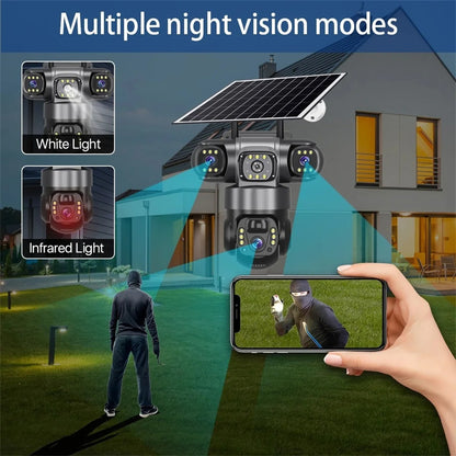 TriGuard SolarVision 8K AI Security Camera