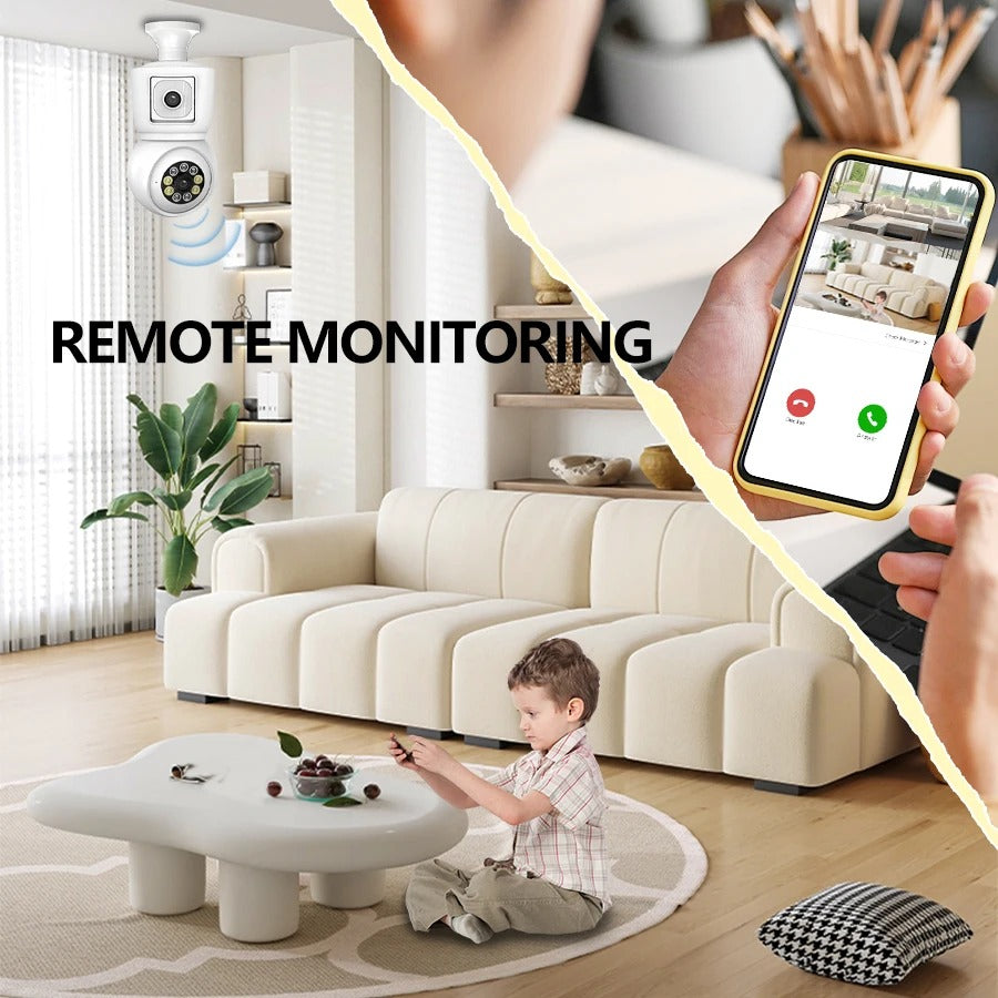 LumiGuard DuoView™ Smart Bulb Camera
