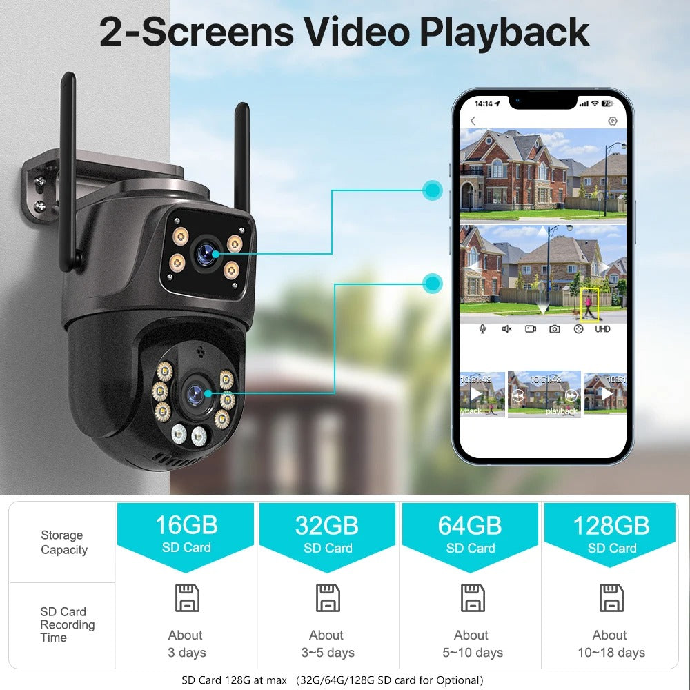 AegisVision™ 8MP DualSight AI Security Camera
