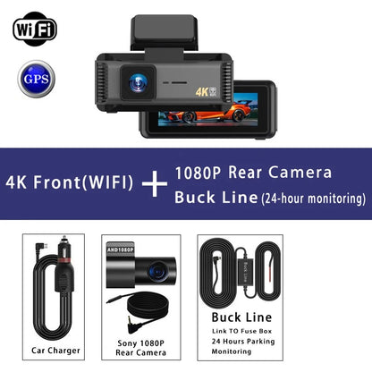DriveGuard Ultra 4K Smart Dash Cam