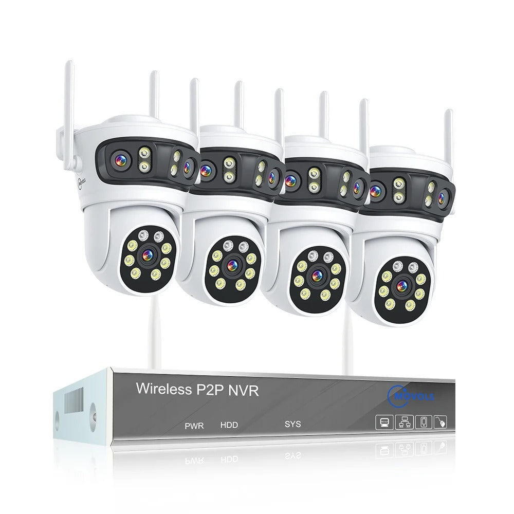 Movols TriGuard AI 6MP 3-Lens Smart PTZ Security System